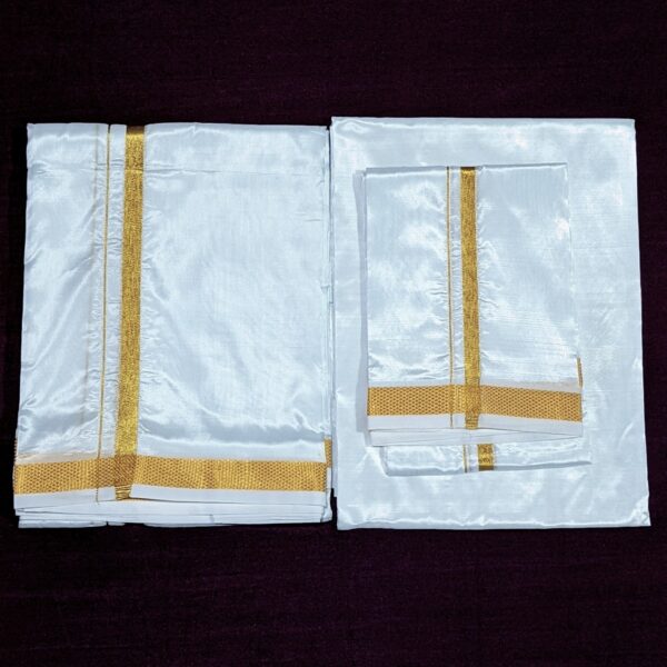 Vegan Silk Wedding Set - White - 903041