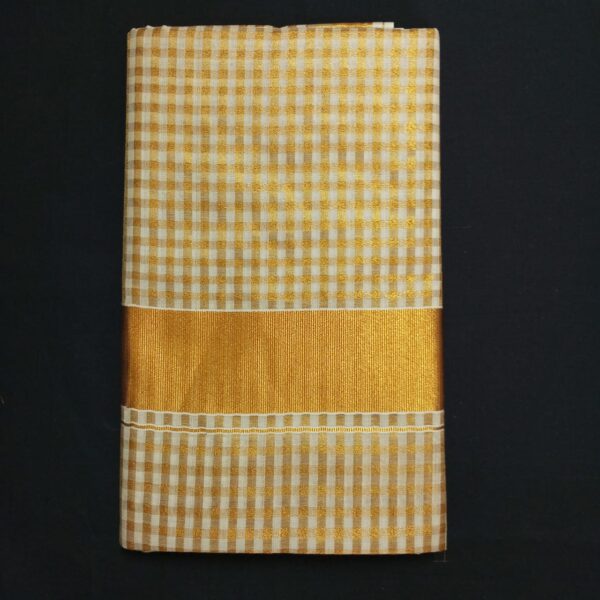 Premium Checked Kerala Saree - 6Q2303