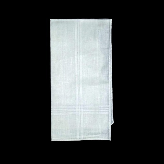 Premium White Kerchief - 112025 (12 Pcs)