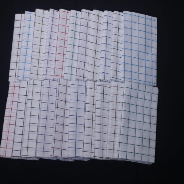 Stripe White Lungi 2m