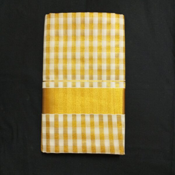 Premium Checked Kerala Saree - 6Q2304